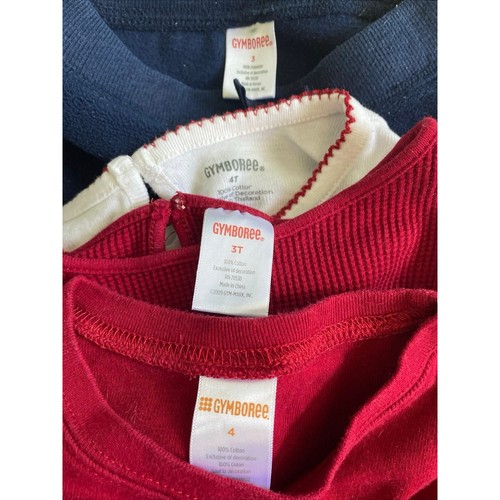 Girls Vintage Lot 5 Gymboree HOLIDAY FRIENDS Winter Tops Leggings Snowman 3T 4T - Picture 12 of 12