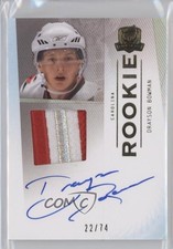 2009 Upper Deck The Cup Rookie Gold Rainbow 22/74 Drayson Bowman Patch Auto 2d8