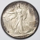 1942-S Walking Liberty Silver Half Dollar Uncirculated BU
