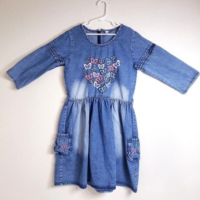 Naughty Nino's Girls Blue Denim Dress