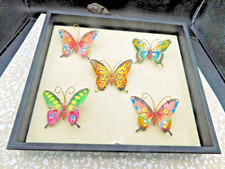Interesting Vjntage painted vintage Butterfly lot new old stock lot of five