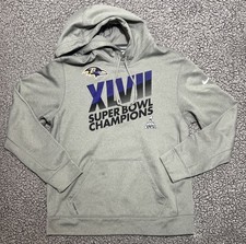 Baltimore Ravens Hoodie Mens Large NFL Football Super Bowl XLVII Champions Nike