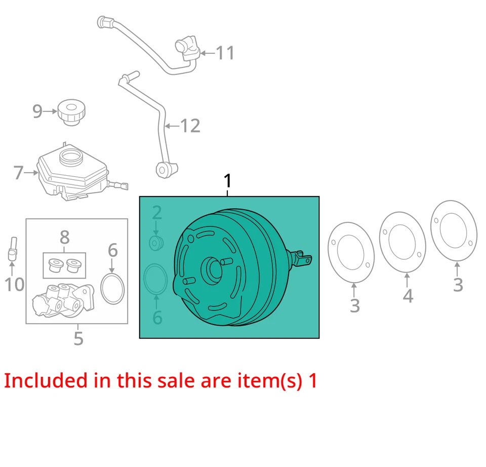 Potenciador de freno eléctrico con paquete de frenos M-sport para BMW 428i 3546326 14-16 Foto 3 de 4