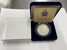 Pope Francis I 1 Oz Silver Medallion New York City 79.99 per troy oz