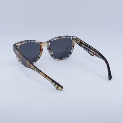New BURBERRY BE4432U 412287 Vintage Check/Dark Grey 54-19  display picture 3