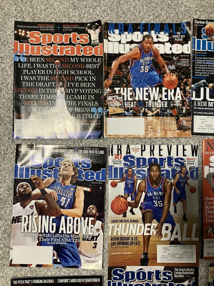 Sports Illustrated NBA Thunder & Mavericks Pack - 9 revistas - Durant, Kidd, etc. Foto 2 de 4