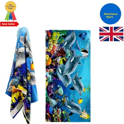 Schnelltrocknendes & sandfreies Mikrofaser Strandtuch - groß 70x140cm für Sommerspaß