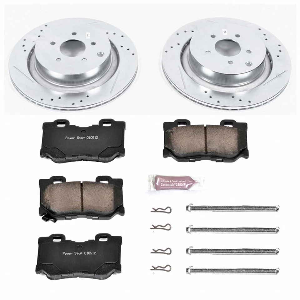 Power Stop Brake Kit For Infiniti FX50 2009-2013 Rear Z23 Evolution Sport - Image 2 of 4
