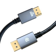 6.6Ft 2M 8K DisplayPort 1.4 Cable 8K 60Hz 4K 240Hz HBR3 32.4Gbps Braided
