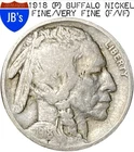 1918 (P) Buffalo Nickel 5c - FINE/VERY FINE (F/VF)