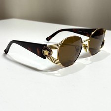 Gianni Versace MOD S64 Vintage Sunglasses Gold Medusa Unisex Made in Italy