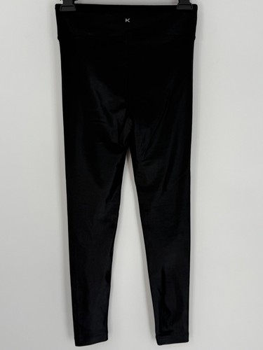 Koral Black Shiny High Waist Sexy Casual Athletic Athleisure Wear Leggings - Picture 7 of 14
