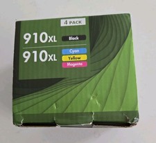 4PK 910XL Printer Ink for HP OfficeJet Pro 8010 8020 8022 8025 8028 8030 W/Chip
