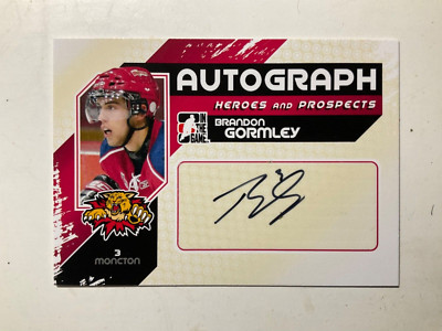2010-11 ITG Heroes and Prospects Auto Brandon Gormley #A-BGO Auto