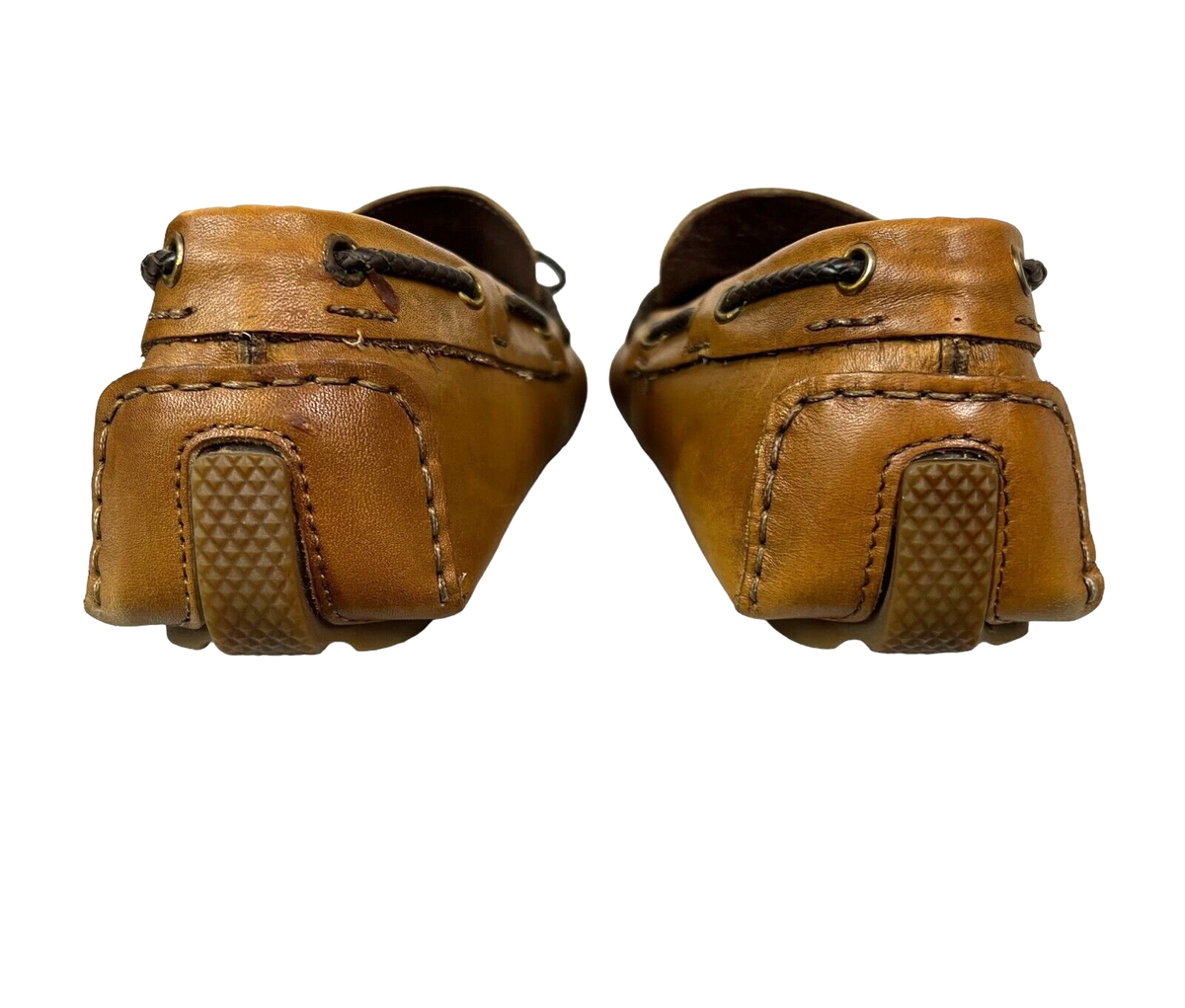Bacco Bucci Italy Tan Leather Driving Moc Shoes Loafers  display picture 1