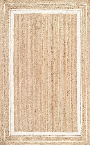 Jute Rug Carpet Mat Jute Farmhouse Natural Decorative Braided Modern Rustic Look - Picture 2 of 8