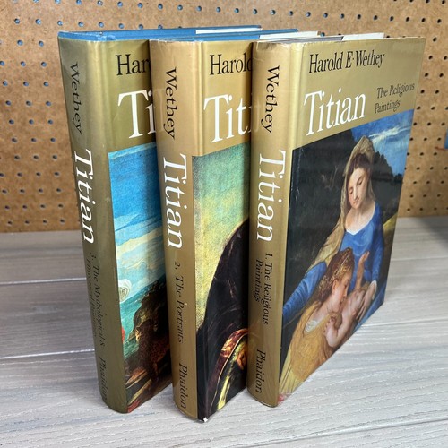 RARE Complete 3 Volume Set Titian Harold Wethey Paintings Portraits Religious VG
