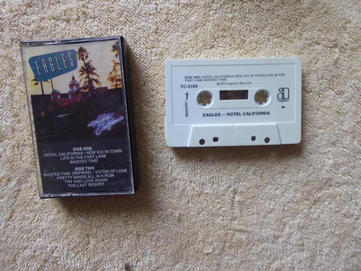 VINTAGE TAPE CASSETTE EAGLES HOTEL CALIFORNIA 1976 | eBay