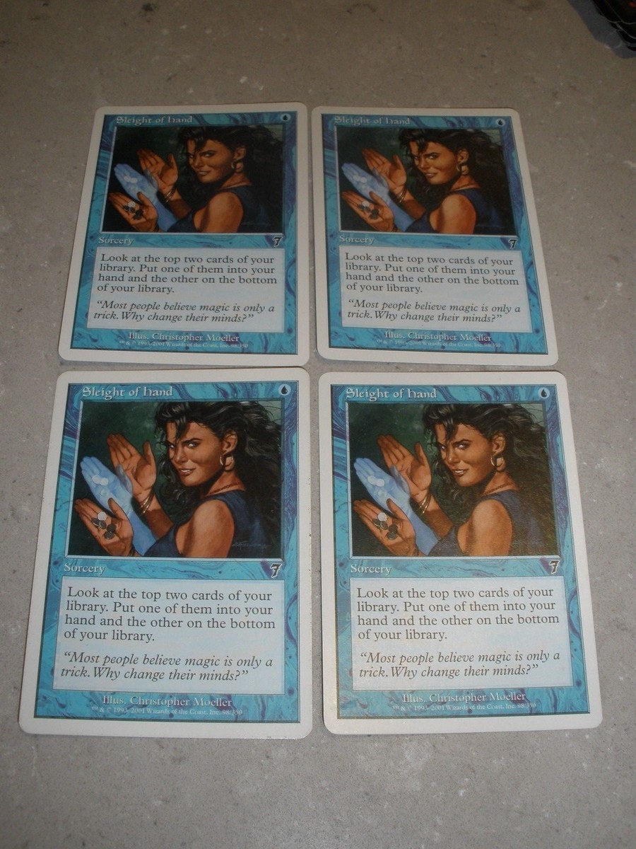 MTG Magic Sleight of Hand x4 7th Edition LP/NM | eBay