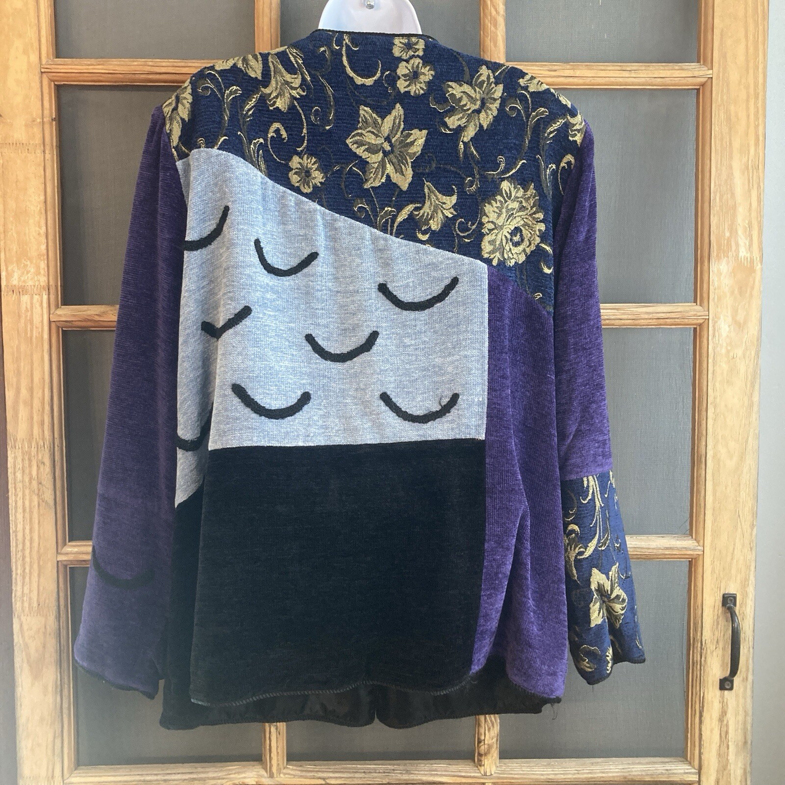 Indigo Moon Women Blue Patchwork Embroidered Leav… - image 2