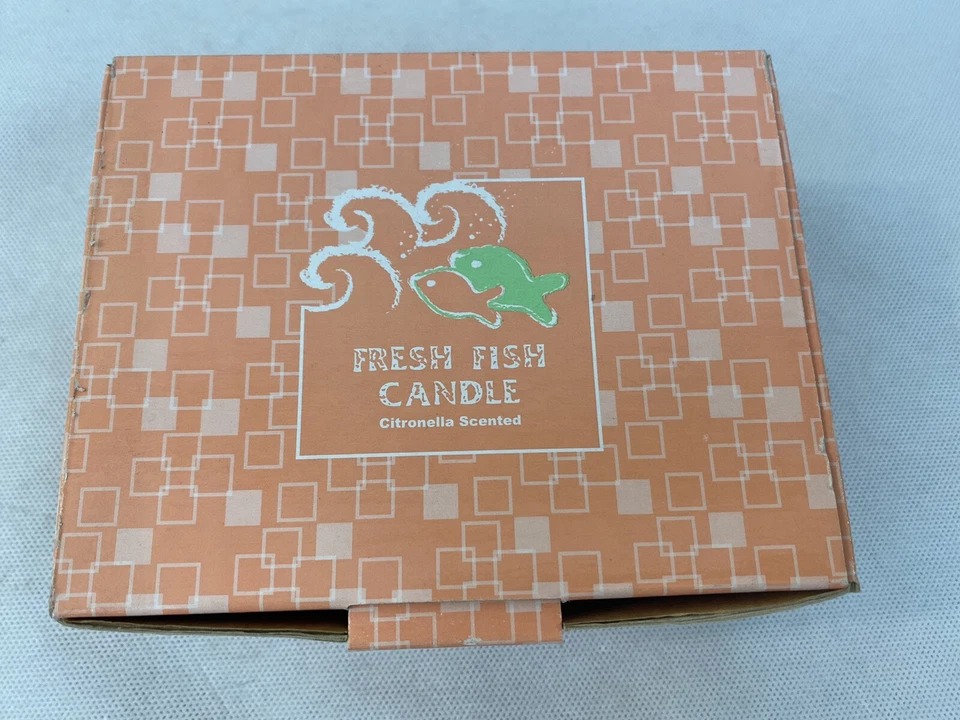 Set of 3 Colorful Fresh Fish Candles Citronella Scented 1014536 FAST SHIP - Image 4 of 4