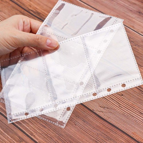 Photo Pocket Album Refills for A5 6-Ring Binders 25 Sheets Clear Inner Pages - Picture 9 of 30
