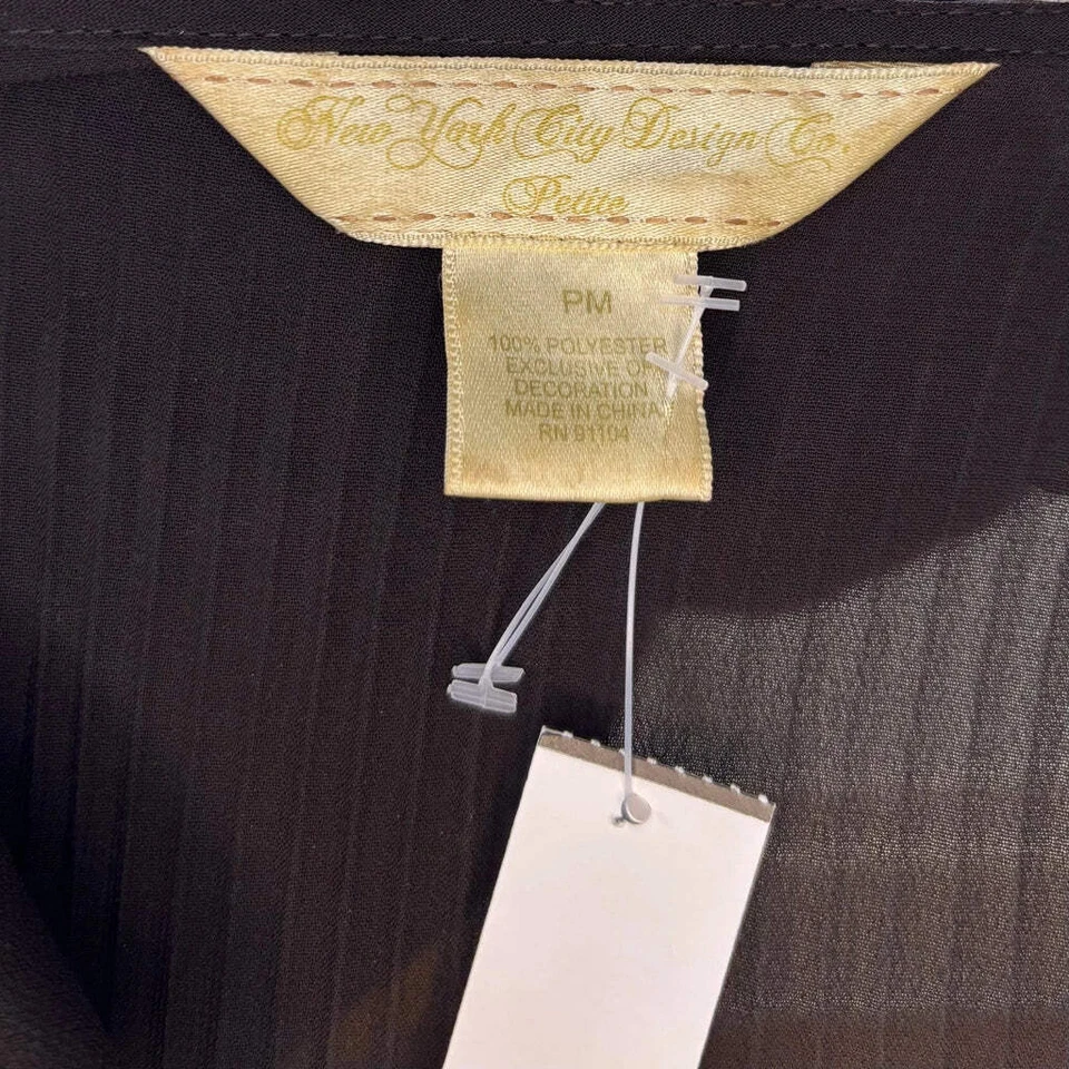 New York City Design Company Blouse - Medium Brown Polyester - Image 4 of 4