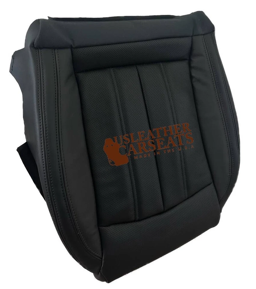 2017 2018 AUDI A7 - Quattro Driver Bottom Perforated leather seat cover black - Image 2 of 4