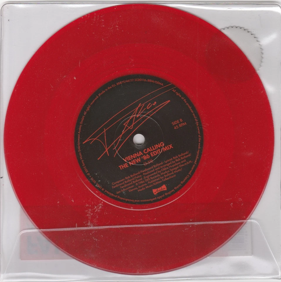 Falco - Rock Me Amadeus (The American Edit)/Vienna Calling (The New '86 Edit)NEW - Image 2 of 2