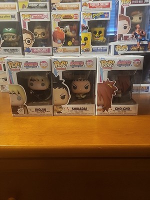 Ino Shika Cho Funko Pop Set (3) Inojin Shikadai and Cho-Cho