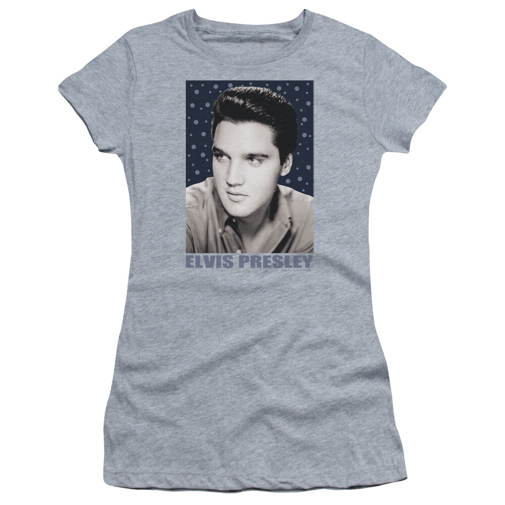 トップス O Elvis Presley Juniors T-Shirt Bubbles Portrait Athletic Heather