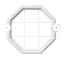 Fixed Octagon Vinyl Window Grids 24 in. x 24 in.