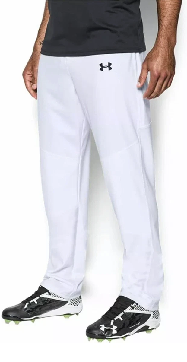 40 Under Armour 1280992 Men s Lead Off Baseball Pants White