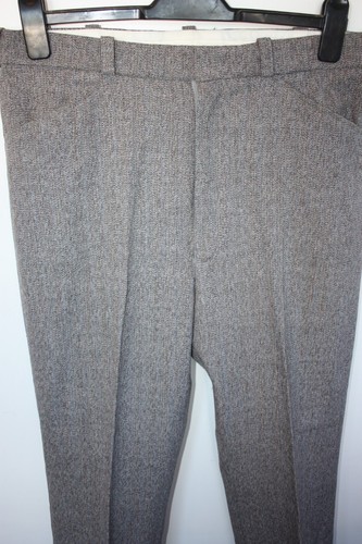 Vtg 70's beige speckle western style pants trousers W 34 L 29 mod revival - Picture 3 of 10
