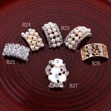 30pcs Metal Rhinestone Buttons Bling Alloy Crystal Flatback Buttons