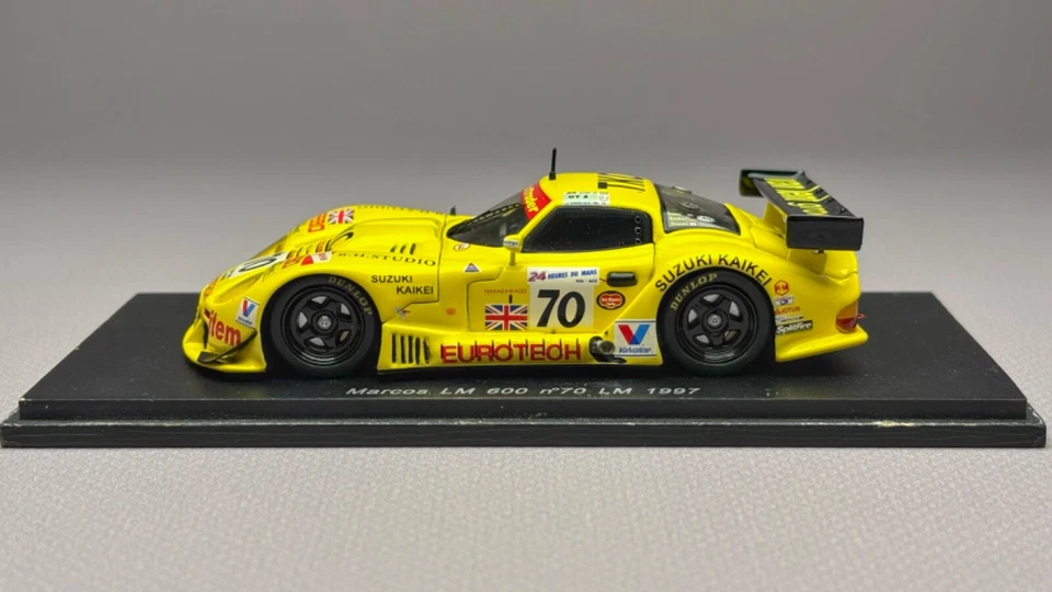 1/43 Marcos LM 600 #70 24 hours Le Mans 1997 Spark Minimax Rare No Mirror - Image 2 of 4