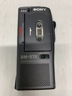Sony BM-575 Microcassette Dictator Voice Operated Recording UNTESTED