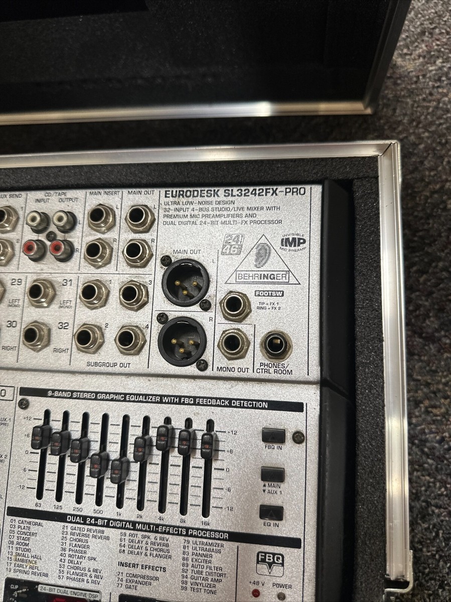 Behringer SL3242FX-PRO Eurodesk 32 Channel Mixer(W/POWER CORD