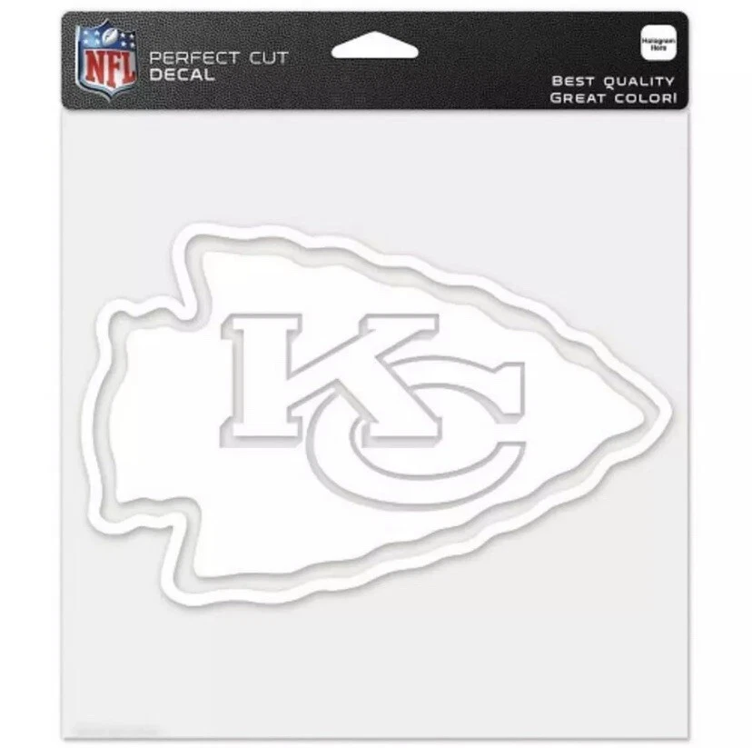 Kansas City Chiefs 8x8 PERFECTO Corte Calcomanía NFL Fútbol Vinilo Auto Ventana Película Foto 2 de 2