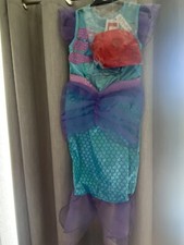 Ariel Little Mermaid Costume + Wig 9-10 years