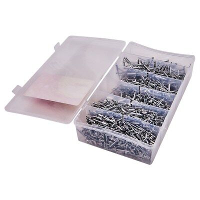 1000PC BLIND RIVET RIVETS SET POP ALUMINIUM HEAD 6.4 6MM AMTECH 9.6 7.9