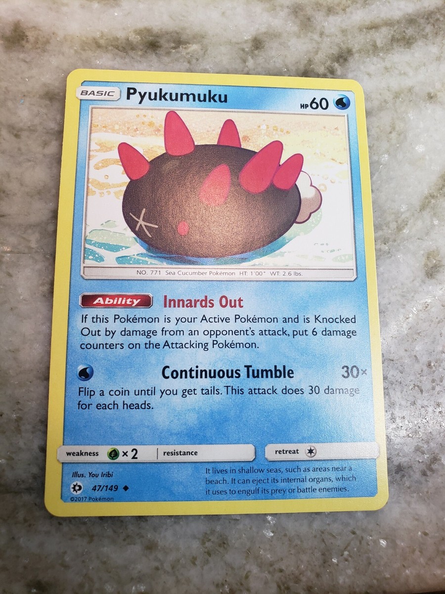 Pokemon TCG Sun & Moon Base - Pyukumuku 47/149 Uncommon | eBay