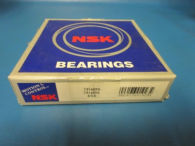 NSK 7314 BYG, 7314 BYG, 7317B, Single Row Angular Bearing (SKF, NTN)