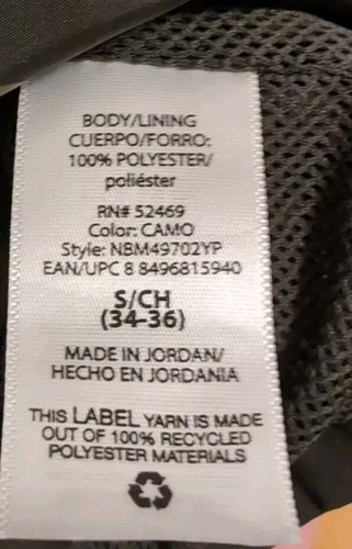 No Boundaries Men's Camoflage Jacket with snap buttons Small 34-36 - Picture 4 of 4
