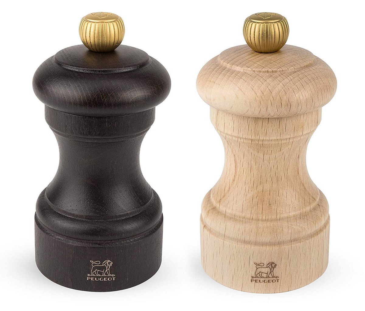 Peugeot 2/22594 Bistro 4 Inch Chocolate Pepper Mill and 4 Inch