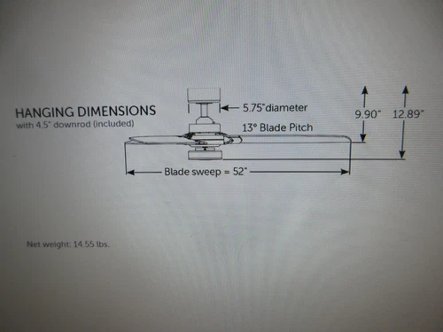Fanimation Amped 52 in. LED Brushed Nickel Ceiling Fan with Brushed Nickel Blade - Picture 2 of 4