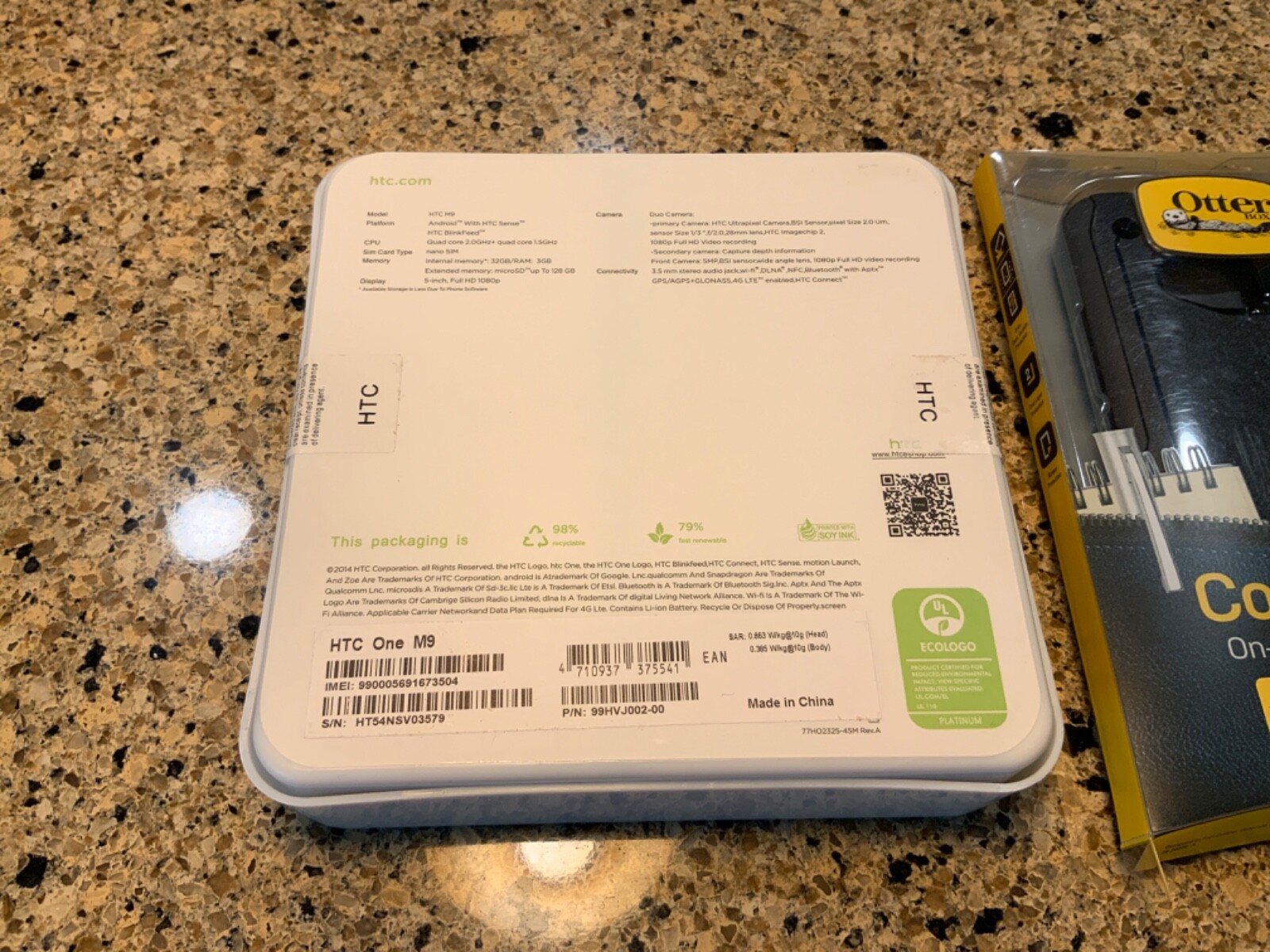 Brand New VERIZON HTC One M9 GOLD w/OTTERBOX BUNDLE!