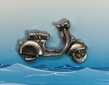 Roller / Vespa Silber Zinn Pin Anstecker (P)