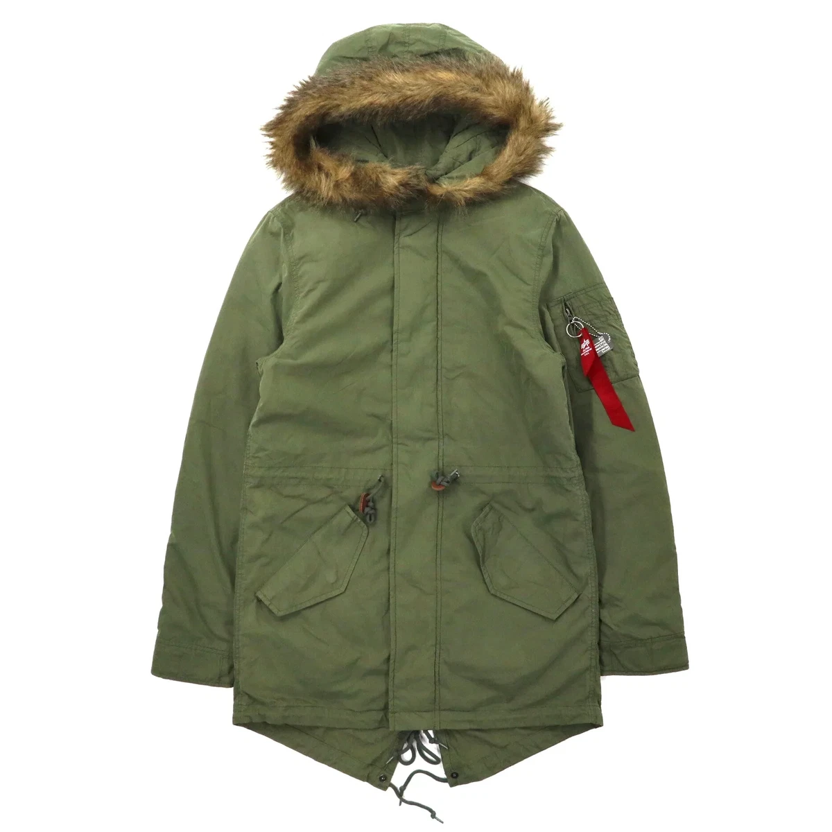 ALPHA Industries M 65 Mod Parka S Khaki Cotton fishatail Parka