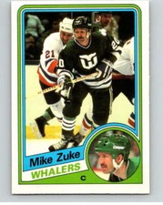 1984-85 O-Pee-Chee #80 Mike Zuke  Hartford Whalers V63962